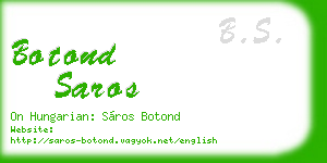 botond saros business card